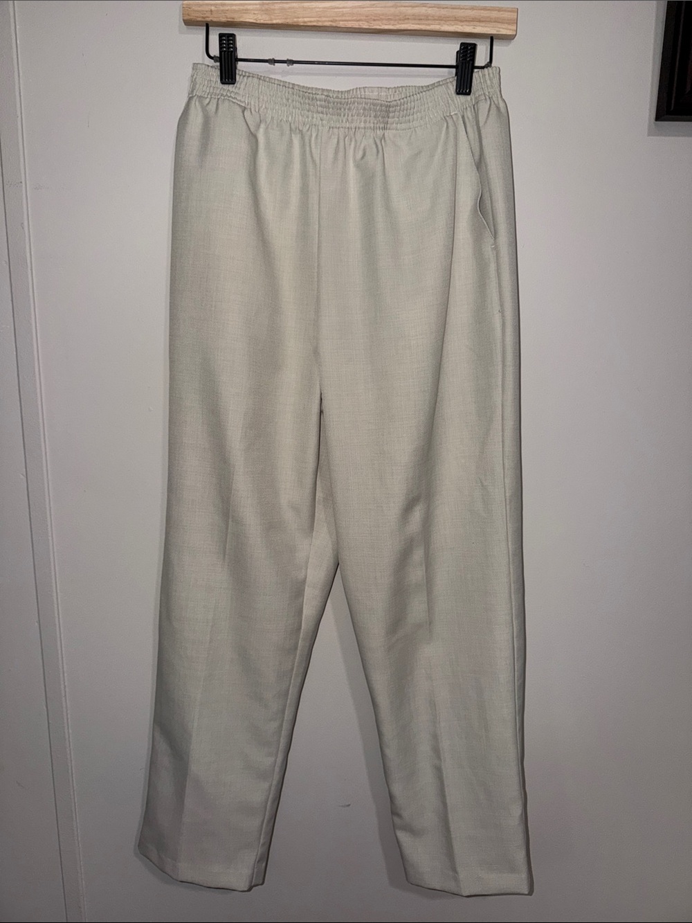 White Stag Women's Cream Elastic Waist Pants
